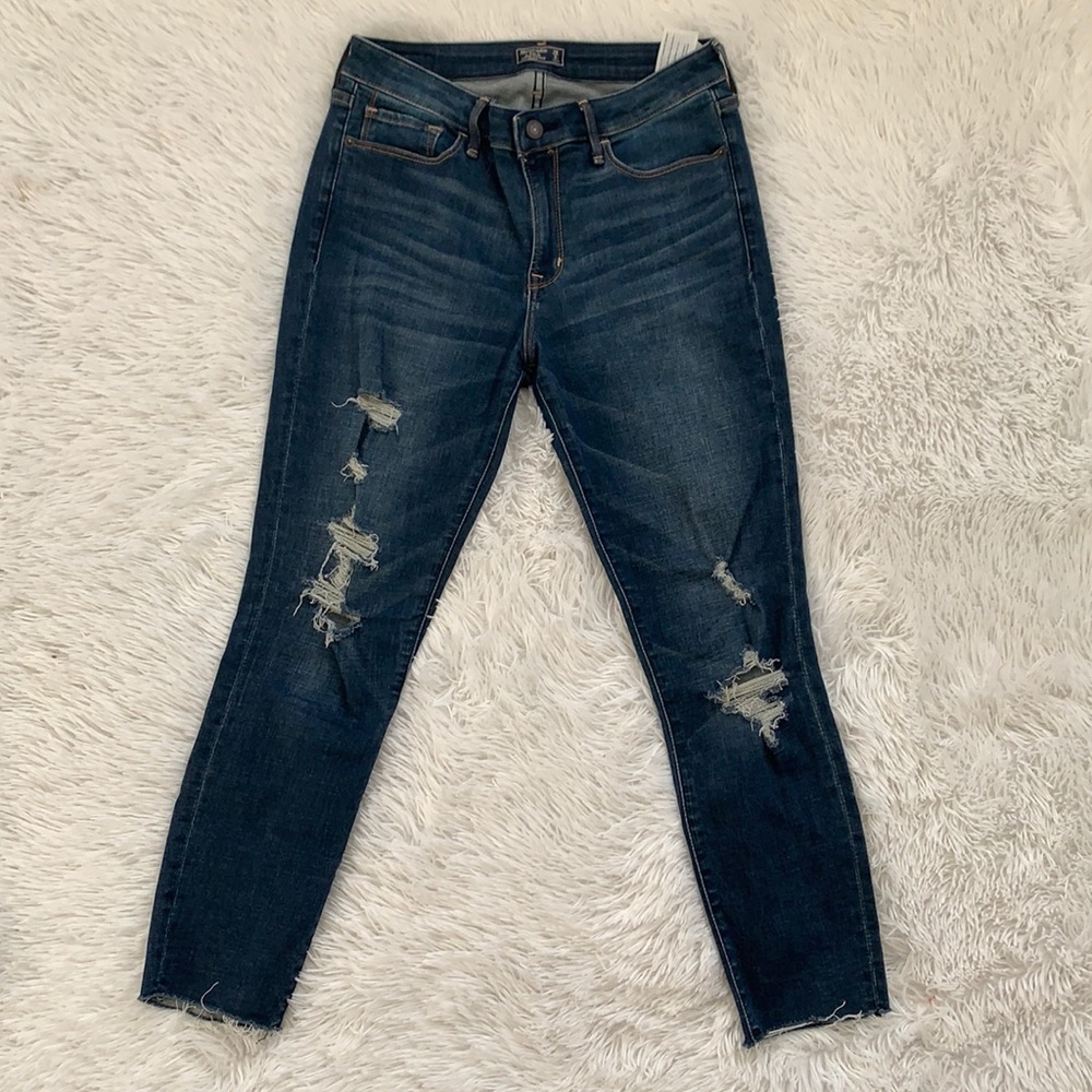 Abercrombie Harper Low Rise Ankle Denim Petite